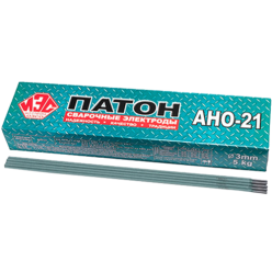 Электроды  Патон  для сварки углеродистых сталей АНО-21 ф3 / 1 кг