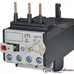 Теплове реле RE 27D-4,0 (2,8-4A) ETI