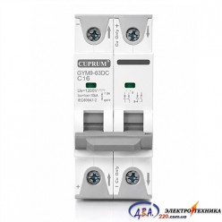 Автоматичний вимикач DZ47-16А DC 500V10Ka 2 полюси модульний
