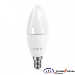 LED лампа MAXUS C37 6W яскраве світло E14 (1-LED-534)