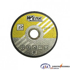 Відрізний круг по металу з нержавіючої сталі115х1,6х22,2 WERK (WE201103)