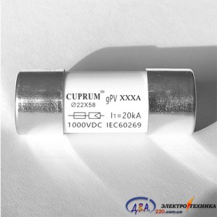 Запобіжник gPV 2258 DC1000V 100A cu2258100