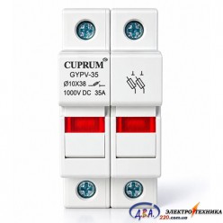 Тримач запобіжника DC/AC1000V GYPV35 2PL для запобіжника 1038мм до 35А cu4438329