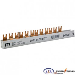 Шина живлення IZM 16/3F/4хMPE (16мм2, 3P, 0.21м, Fork, 12mod., 4xMS/MPE) ETI