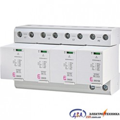 Обмежувач перенапруги ETITEC SM T12 300/25 (3+1, 8p, TT) ETI