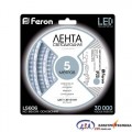 Світлодіодна стрічка Feron SANAN LS606 60SMD/м 12V білий IP20