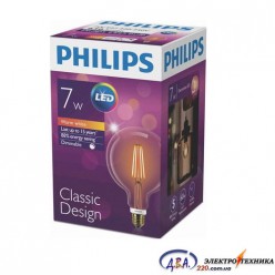 Лампа Philips LEDClassic 7-60W G120 E27 2000K Gold