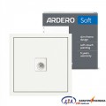 Розетка телевізійна Ardero ER141TV-W Soft біла