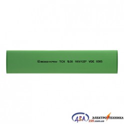 Термоусаджувальна трубка з клейовим шаром d 30мм зелена шт.(1м)