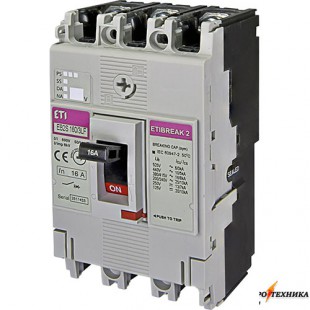 Авт. вимикач EB2S 160/3SA 125A (25kA, (0.63-1)In/фікс.) 3P ETI