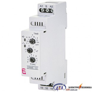 Багатофункціональне реле часу CRME-101 (12-240V AC/DC, 1x16A_AC1)