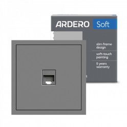 Розетка комп'ютерна Ardero ER151PC-G Soft сіра