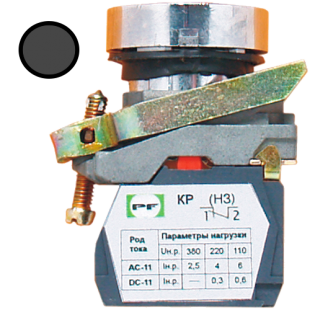 Кнопка ВК-011 НЦЧ 1З  1НО  чорная  ( PF )