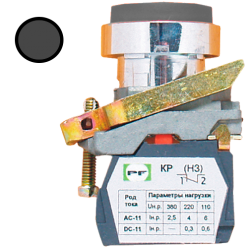 Кнопка ВК-011 НЦВЧ 1З  1НО  чорная ( PF )