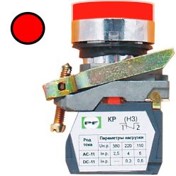 Кнопка ВК-011 НЦИЛК 1Р  1НЗ  красная ( PF )