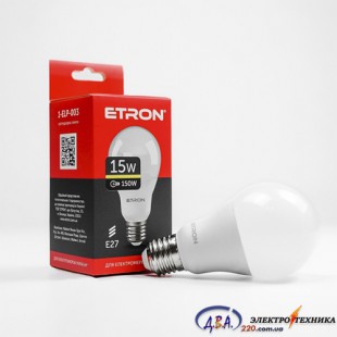 Лампа светодиодная ETRON  Light Power A65 15W 4200K E27 1-ELP-004