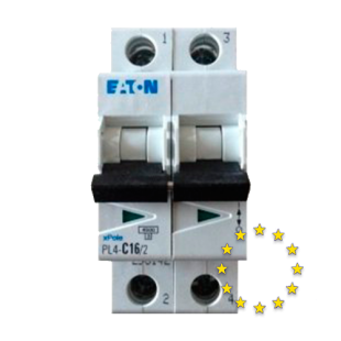 Автоматичний вимикач HL-C10/2, 2P 10А 4,5кА, Eaton (Moeller)