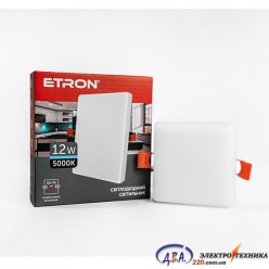 LED -світильник 3D ETRON 1-EDP-605 12W 5000K квадрат