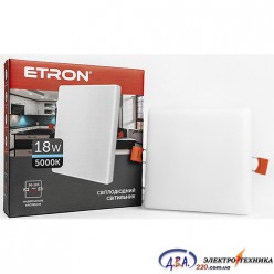 LED -світильник 3D ETRON 1-EDP-605 18W 5000K квадрат