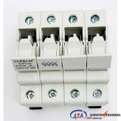 Тримач запобіжника DC/AC1000V GYPV32 4P для запобіжника 1038мм