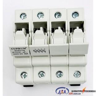 Тримач запобіжника DC/AC1000V GYPV32 4P для запобіжника 1038мм