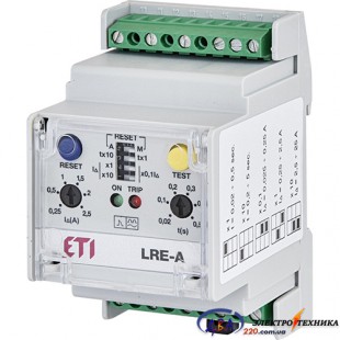 Реле витоку на землю LRE-A 110-230-380V ETI