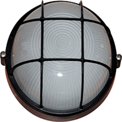 Світильник НПП1302 чорний/коло з решіткою 60Вт IP54 IEK