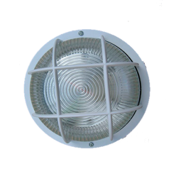 Світильник НПП2602 білий/коло з решіткой пластик 60Вт IP54 IEK
