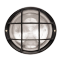 Світильник НПП2602 чорний/круг з решіткою пластик 60Вт IP54 IEK