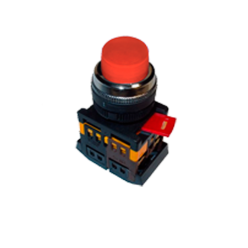 Кнопка ABLFP-22 красная d22мм неон/240В 1з+1р IEK