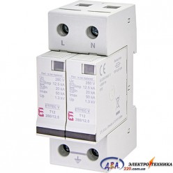 Обмежувач перенапруги ETITEC V T12 280/12,5 (2+0) ETI