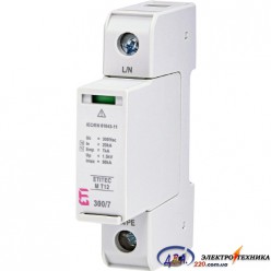 Обмежувач перенапруги ETITEC M T12 300/7 (1+0, 1p, TNC) ETI