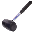 Гумовий молоток з металевою ручкою, 225г (чорна гума) Miol 32-700
