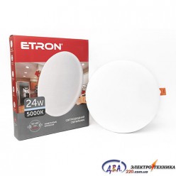 Світлодіодний світильник ETRON Decor 1-EDP-614 24W 5000К ІР20 круг