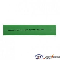 Термоусаджувальна трубка з клейовим шаром d 25,4мм зелена шт.(1м)